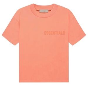 Essentials Coral Short Sleeve Tee with Crew Neck